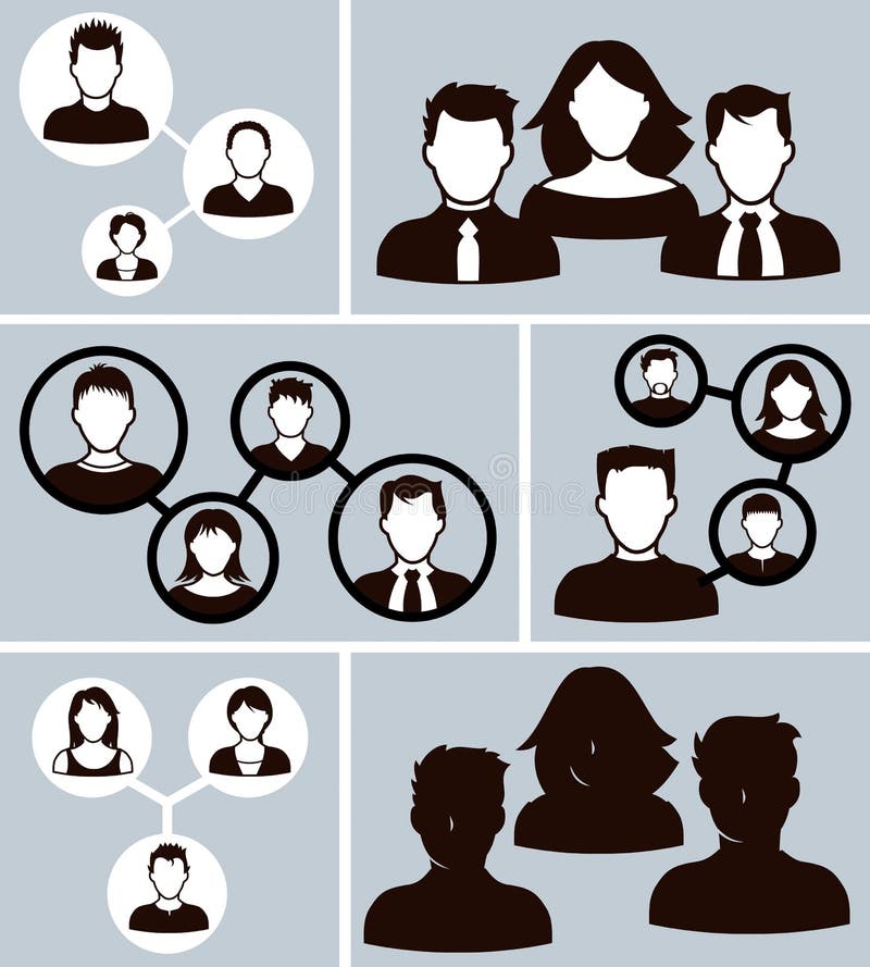 Gens d'affaires d'icônes de bureau illustration de vecteur Gens d'affaires d'icônes de bureau illustration de vecteur