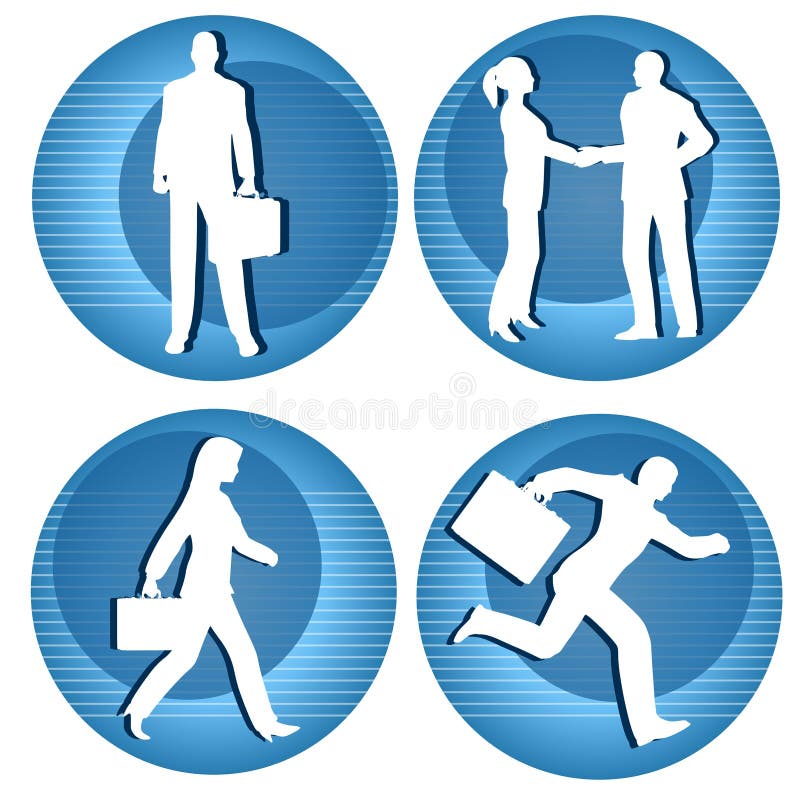 Gens d'affaires de graphismes illustration libre de droits Gens d'affaires de graphismes illustration libre de droits