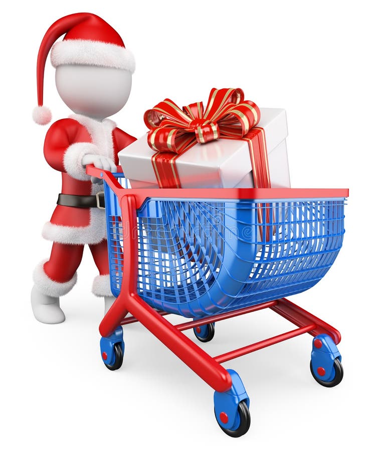 gens du blanc 3d Cadeaux de Noël d'achats de Santa Claus illustration stock gens du blanc 3d Cadeaux de Noël d'achats de Santa Claus illustration stock