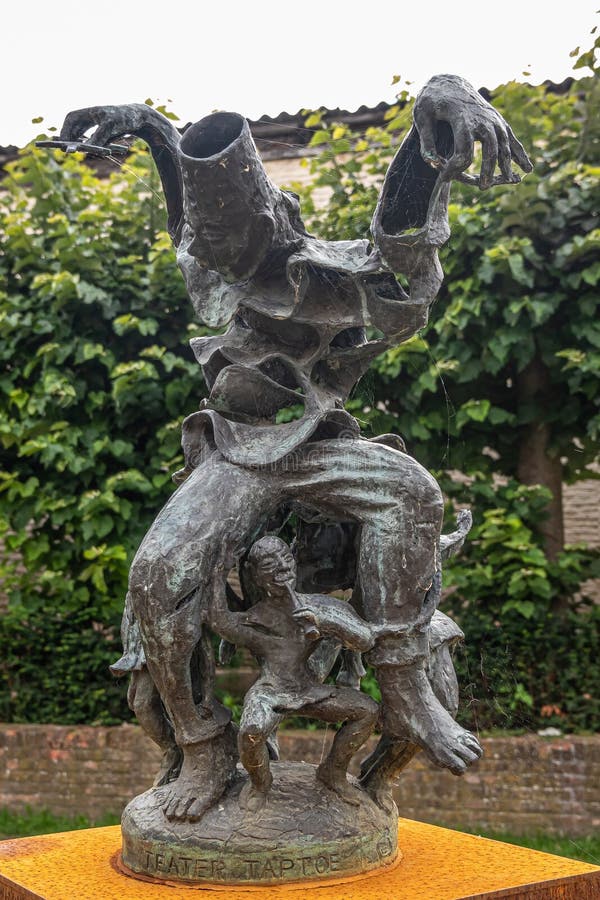 Statue of Dancing Goats on the Market Square in Nowy Targ