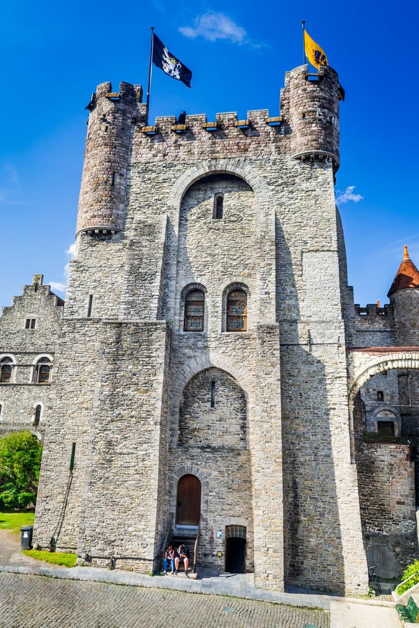 Gent, Бельгия - замок Gravensteen стоковые фото Gent, Бельгия - замок Gravensteen стоковые фото