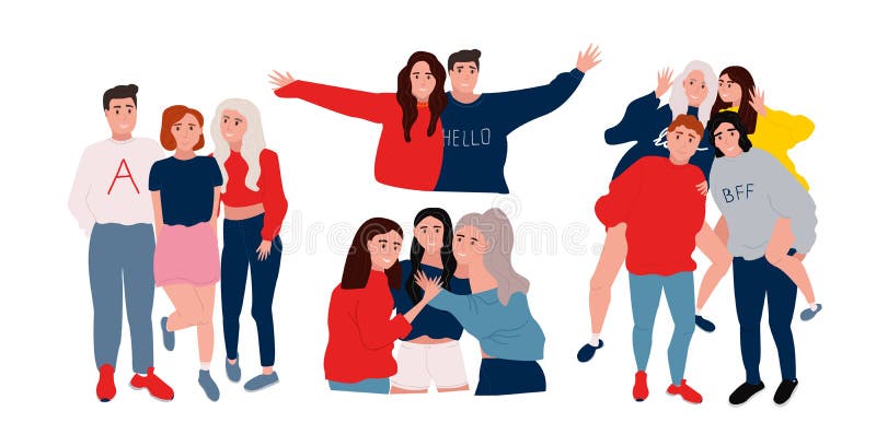 Gente que se divierte ilustración del vector Gente que se divierte ilustración del vector