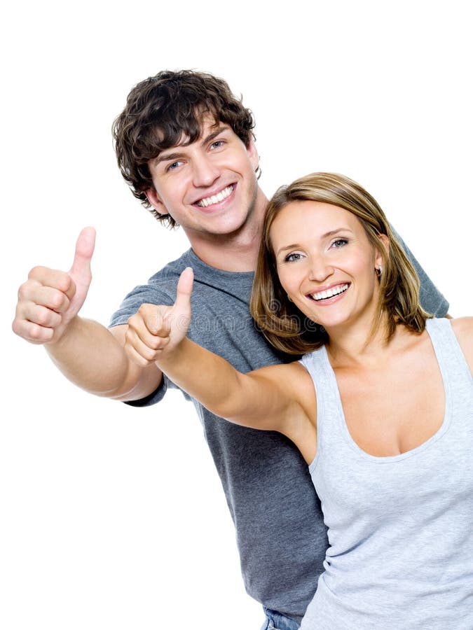 Gente Sonriente Con Gesto Del Thumbs-up Imagen de archivo - Imagen de novio, retrato: 15279913 Gente Sonriente Con Gesto Del Thumbs-up Imagen de archivo - Imagen de novio, retrato: 15279913