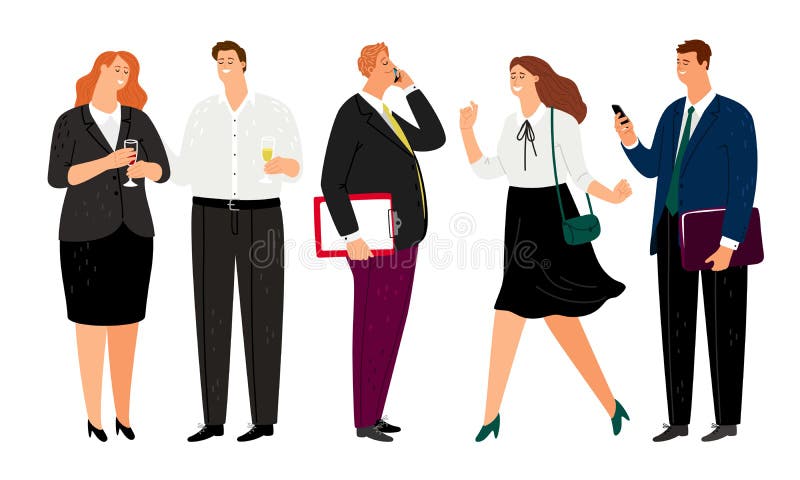 Gente sorridente dell'ufficio Caratteri felici di affari, lavoratori corporativi casuali con i sorrisi, uomini piacevoli dell'uff royalty illustrazione gratis Gente sorridente dell'ufficio Caratteri felici di affari, lavoratori corporativi casuali con i sorrisi, uomini piacevoli dell'uff royalty illustrazione gratis