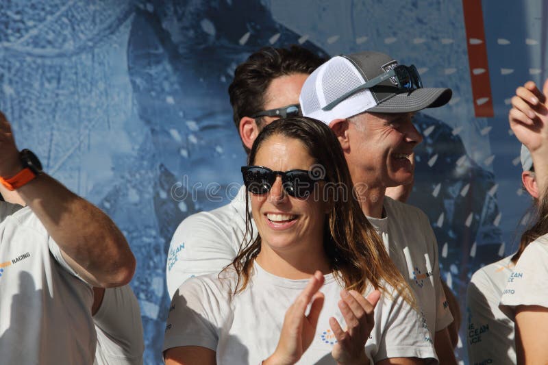 GENOA, ITALY-Award ceremony of the Ocean Race 2023- Celebrations for the victory of the winning crew 11TH HOUR. After 32,000 miles in all the seas of the world is the moment of joy.July 1.2023. GENOA, ITALY-Award ceremony of the Ocean Race 2023- Celebrations for the victory of the winning crew 11TH HOUR. After 32,000 miles in all the seas of the world is the moment of joy.July 1.2023