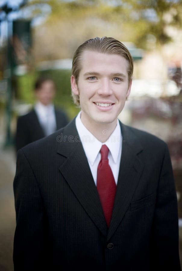 Genuine businessman royalty free stock photography