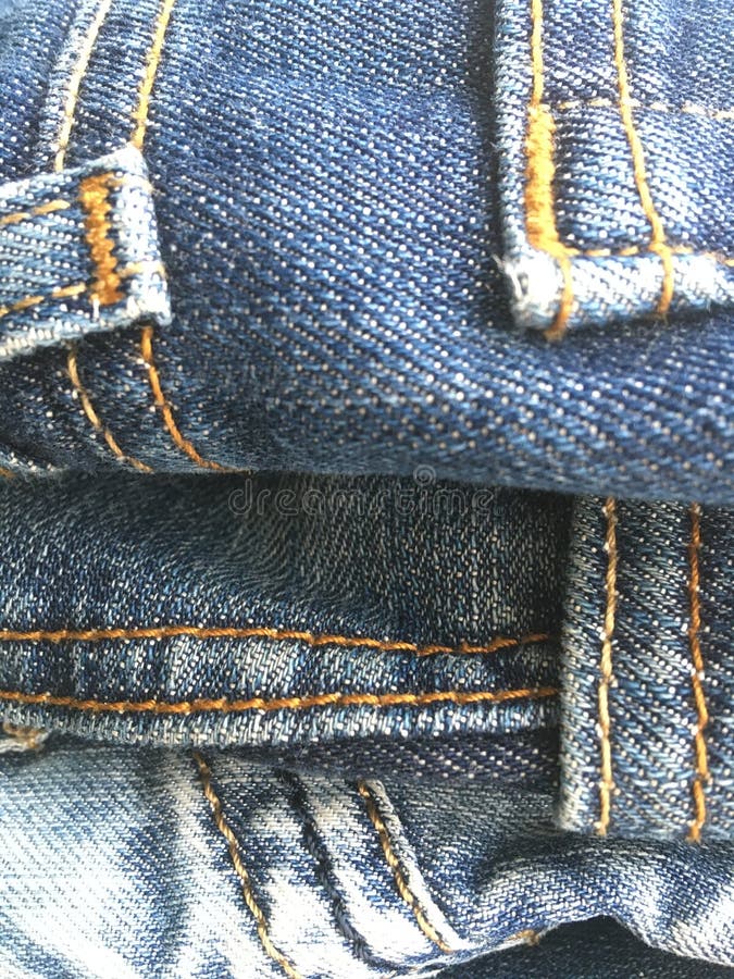 Genähte Retro- Jeans der Jahrgang eng Denimabstraktion stockfotografie