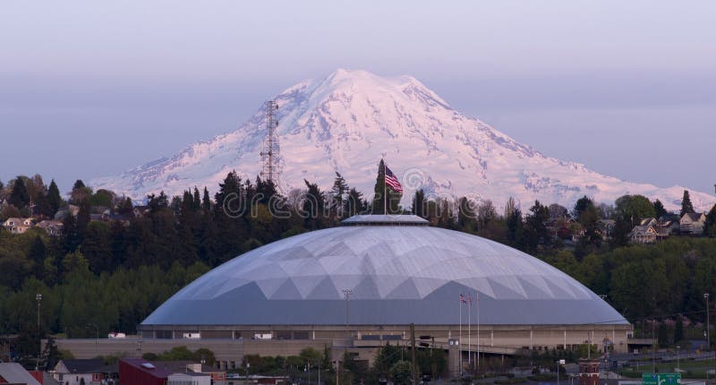 Geodesic Dome Mt Rainier City View Tacoma Washington United Stat