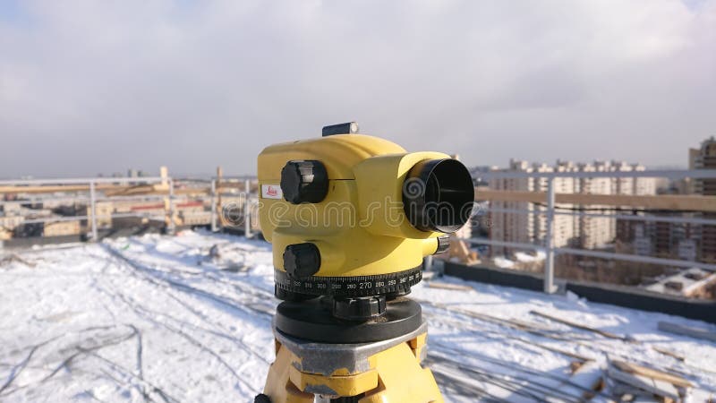 A geodetic tool for leveling royalty free stock photography