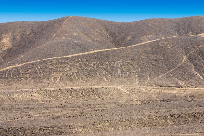 Geoglyphs di Palpa Nazca Perù