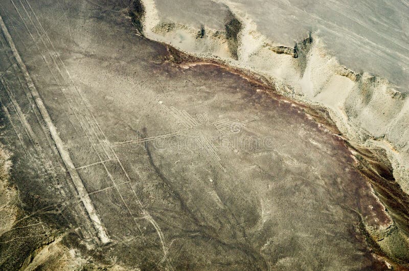 Geoglyphs e linee nel deserto di Nazca peru