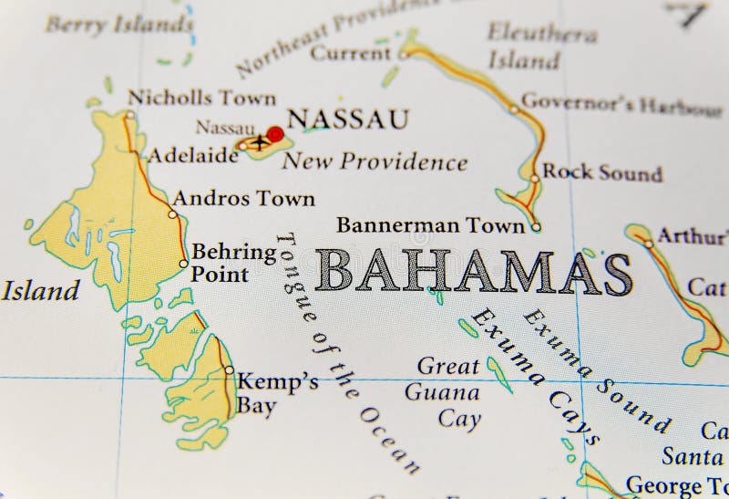 Geografische dichte kaart van het eiland van de Bahamas stock afbeeldingen Geografische dichte kaart van het eiland van de Bahamas stock afbeeldingen