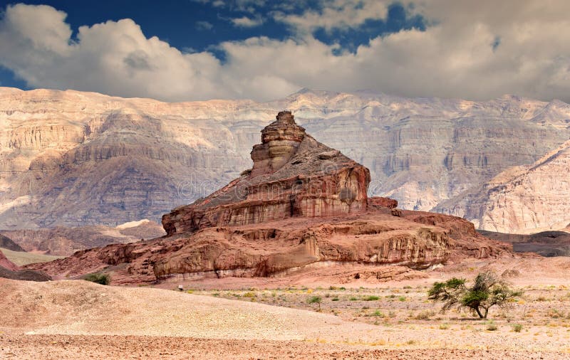 Geological formation in Timna park, Israel