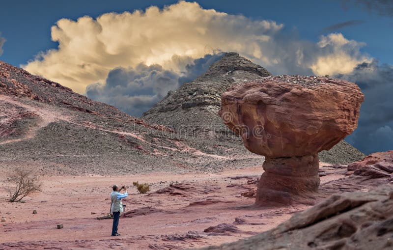 Geological formations in nature desert valley of Timna park, Israel royalty free stock photo Geological formations in nature desert valley of Timna park, Israel royalty free stock photo