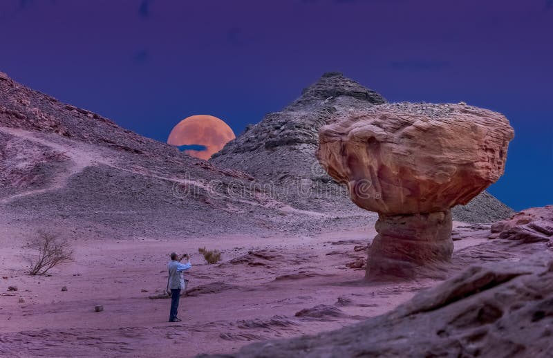 Geological formations in nature desert valley of Timna park, Israel royalty free stock photo Geological formations in nature desert valley of Timna park, Israel royalty free stock photo