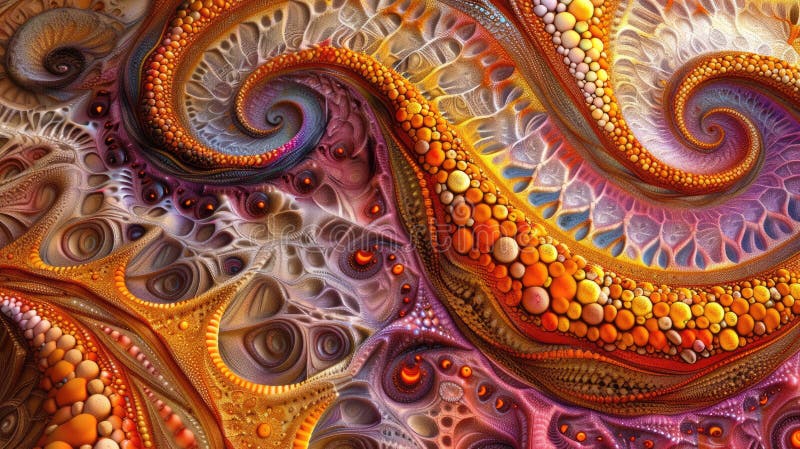 Geological pattern with abstract earth tones. 3D textured background. AIG51. stock photo