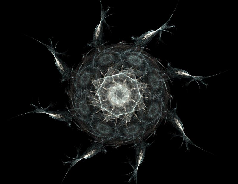 Geometr? a de la serie del espacio Contexto visualmente atractivo hecho de curvas conceptuales de las rejillas y de elementos del ilustración del vector