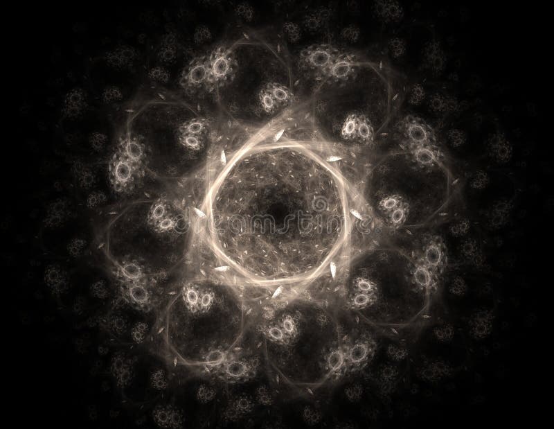 Geometr? a de la serie del espacio Contexto visualmente atractivo hecho de curvas conceptuales de las rejillas y de elementos del stock de ilustración