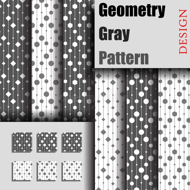 Geometria Gray Pattern ilustração do vetor Geometria Gray Pattern ilustração do vetor