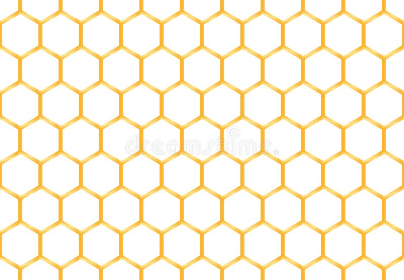 Geometria modernă color aurie, poligonală hexagonală fără sudură. stil fagure royalty free illustration