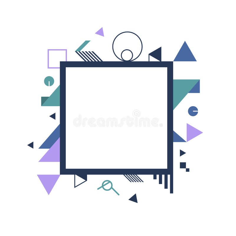 Geometric Abstract Background Minimal Graphic Design Square Shape