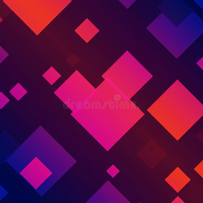 Geometric abstract design featuring overlapping squares in various sizes. royalty free illustration