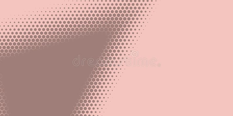 Geometric abstract Hexagon Two Color Background stock illustration