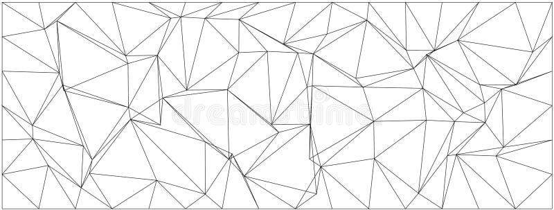 Geometric abstract pattern with chaotic lines and shapes for modern design and artistic backgrounds royalty free illustration