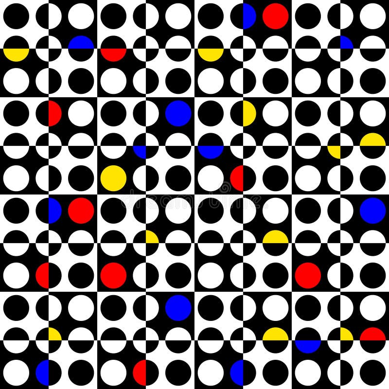 Geometric abstract pattern retro style. Seamless vector pattern. royalty free illustration