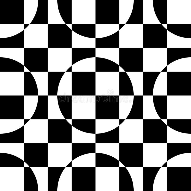 Geometric abstract pattern retro style. Seamless vector pattern. royalty free illustration