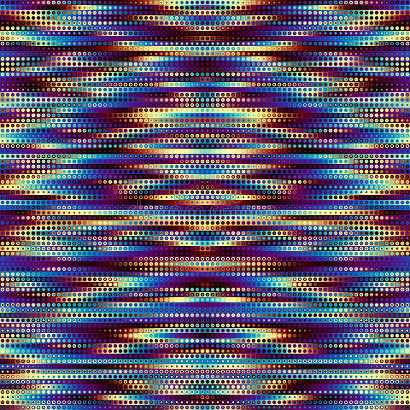 Geometric abstract pattern. Seamless polka dot background. stock illustration