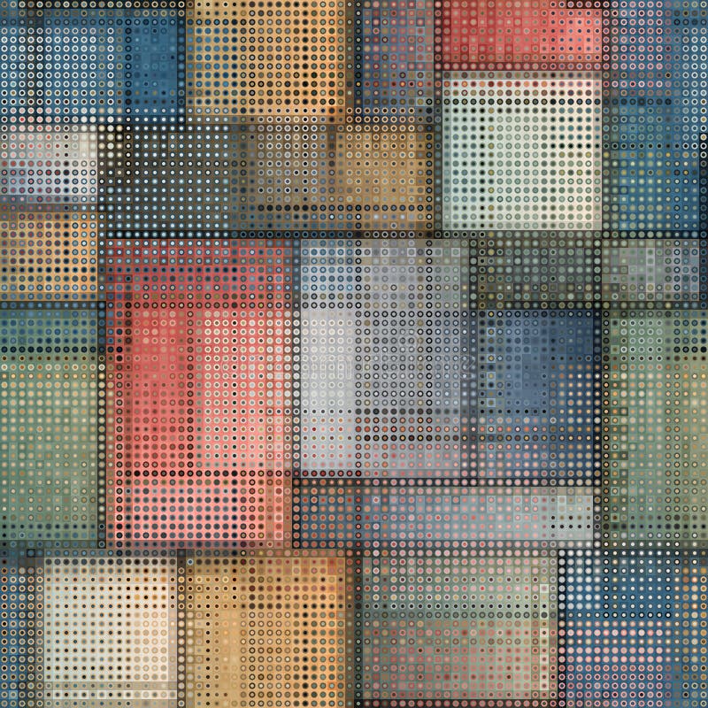 Geometric abstract pattern. Seamless polka dot background. royalty free illustration
