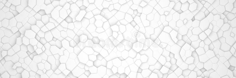 Geometric abstract white background. Tiled style stock illustration