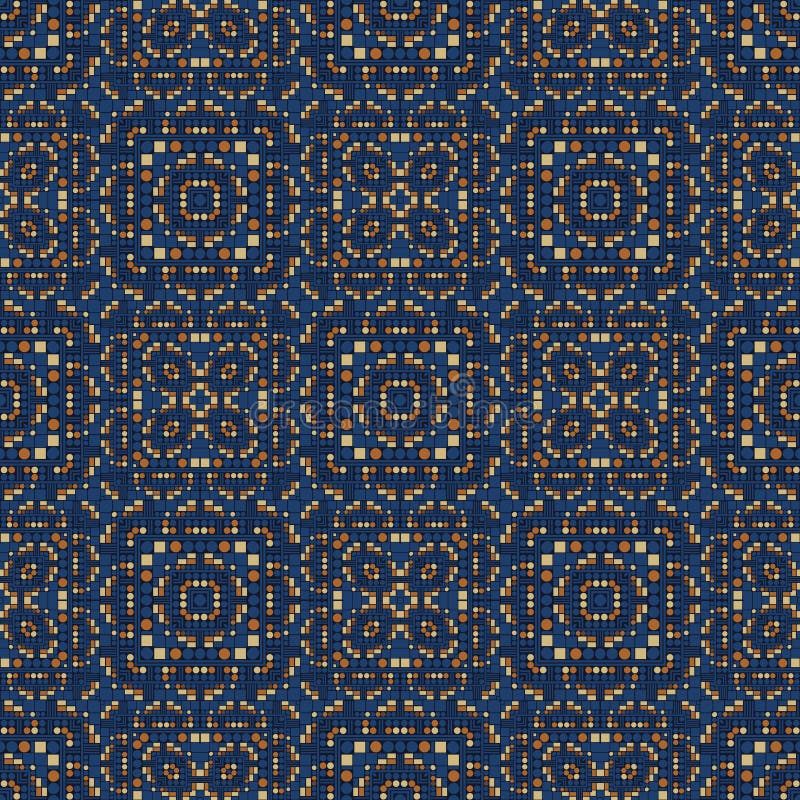 Geometric artificial feel stock illustration