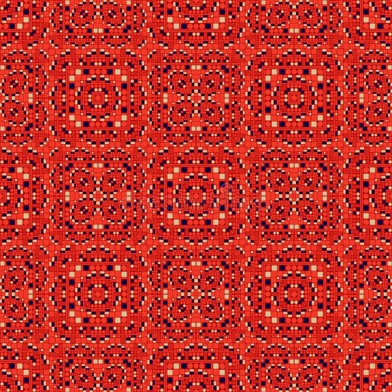 Geometric artificial feel stock illustration