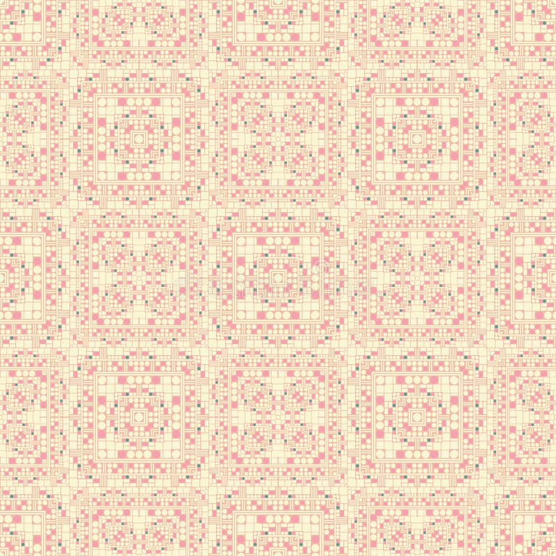 Geometric artificial feel seamless pattern vector illustration