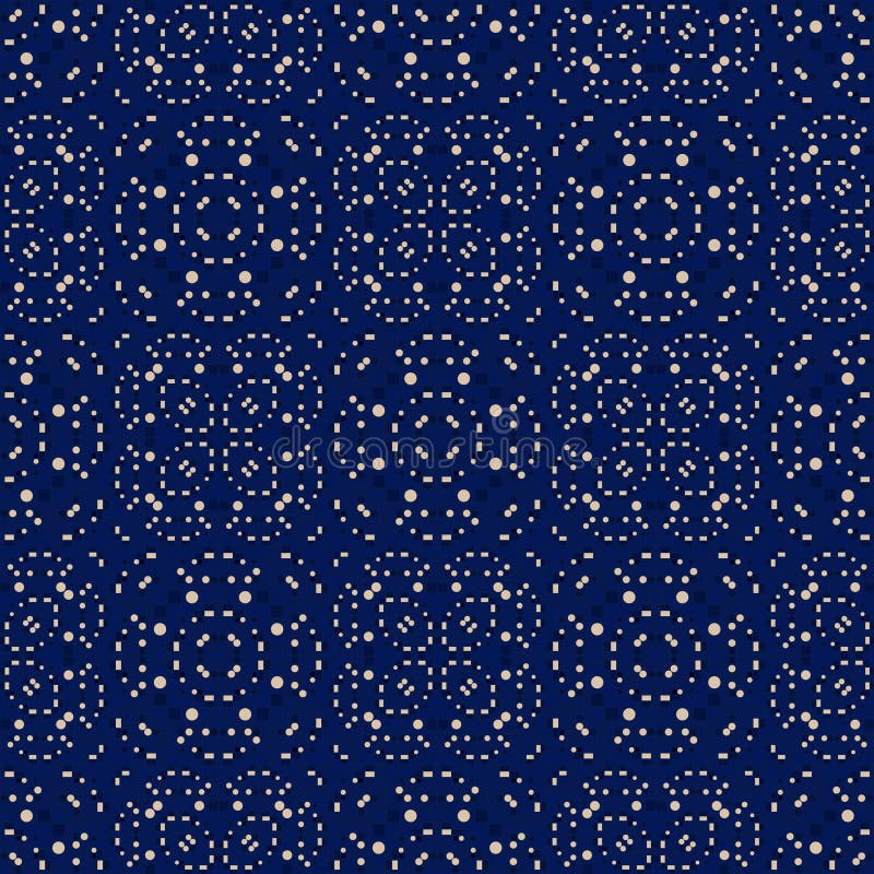 Geometric artificial feel seamless pattern stock illustration
