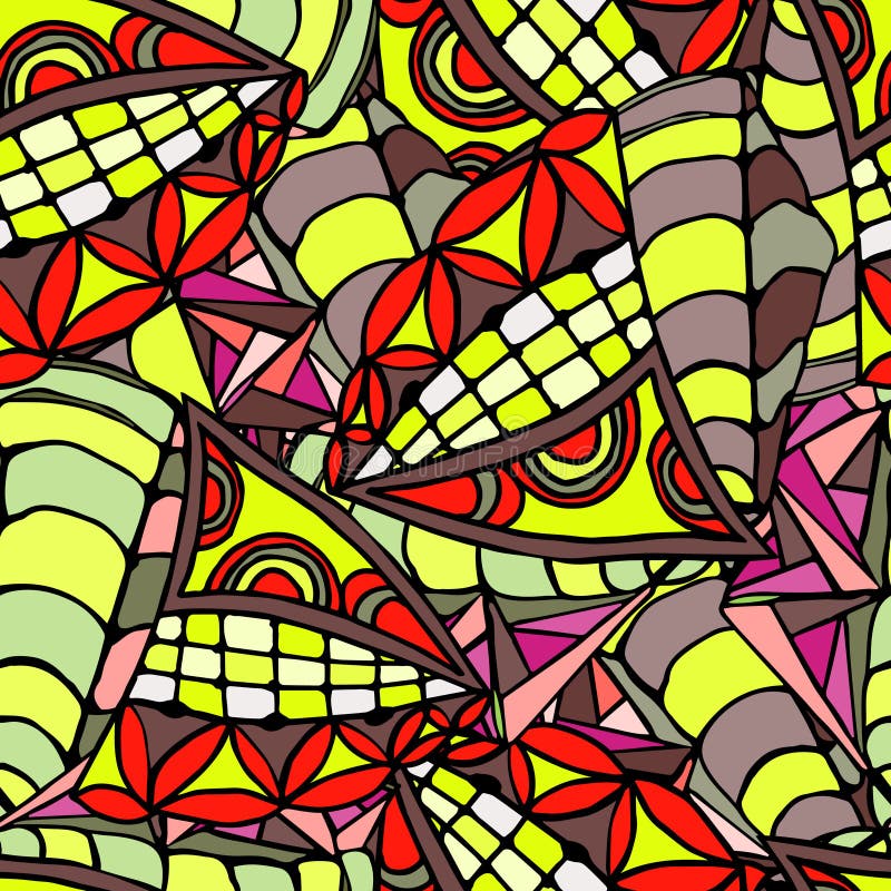 hand drawn geometric patterns