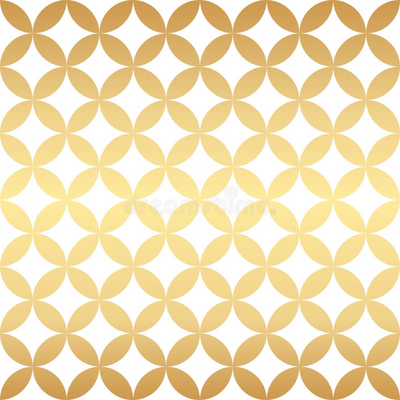 Geometric Background Vector, Gold Pattern Background, Gold Wallpaper Stock Vector Illustration