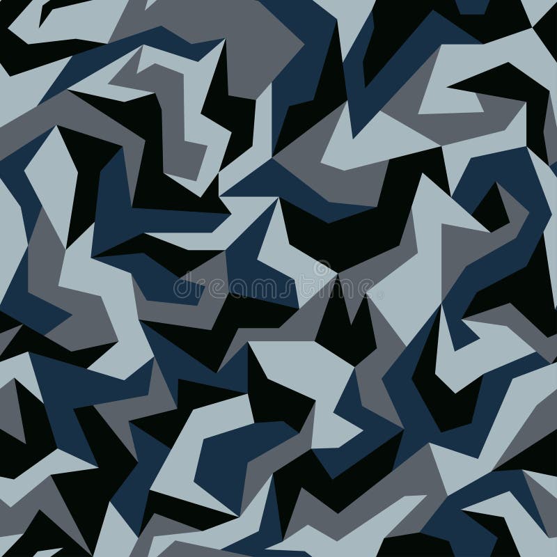 Blue Camouflage Pattern