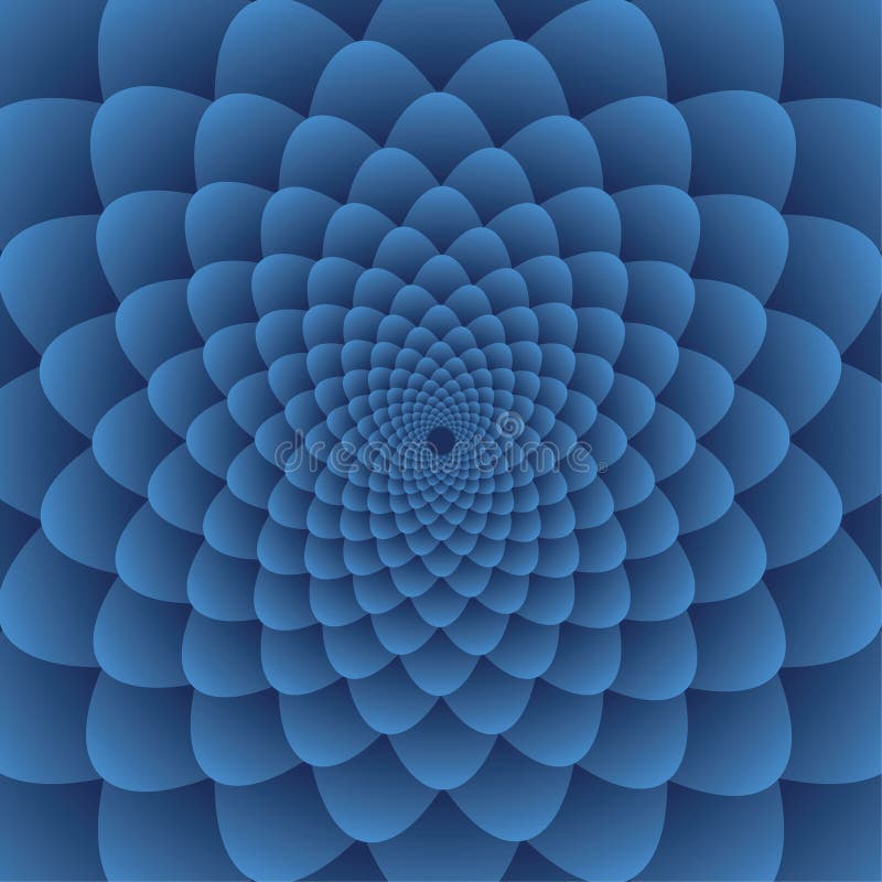 Geometric circular flower background, vector illustration. stock illustration