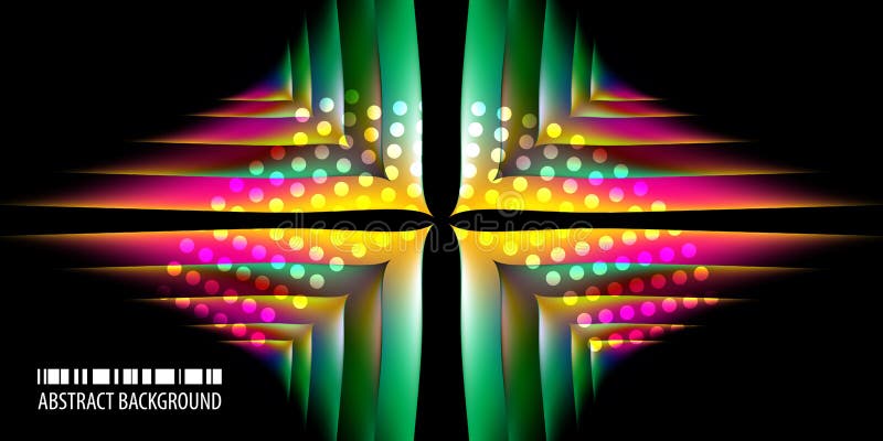 Geometric stacked shapes colorful abstract creative background stock illustration