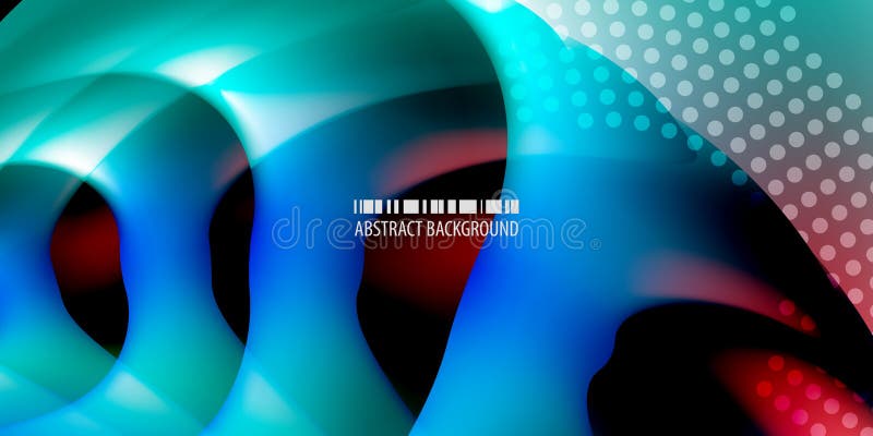 Geometric stacked shapes colorful abstract creative background stock illustration