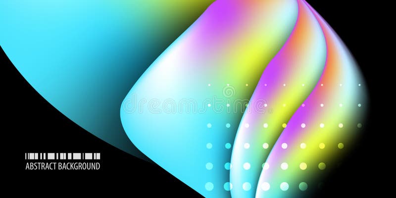 Geometric stacked shapes colorful abstract creative background stock illustration