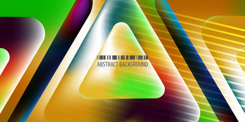 Geometric stacked shapes colorful abstract creative background vector illustration