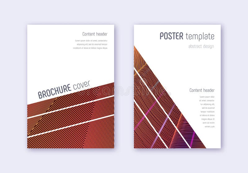 Geometric cover design template set. Orange abstra vector illustration Geometric cover design template set. Orange abstra vector illustration