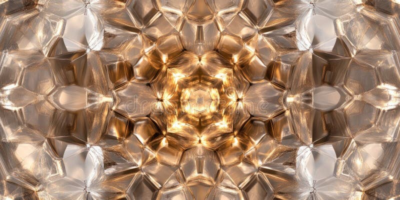 A geometric 3D background featuring an intricate honeycomb pattern of metallic hexagons, each royalty free stock photos