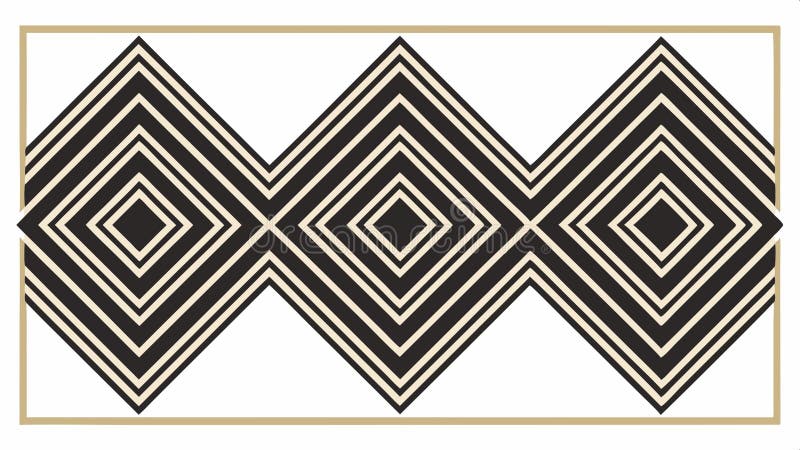 Geometric diamond pattern, decorative background and modern design vector design Generative AI stock illustration