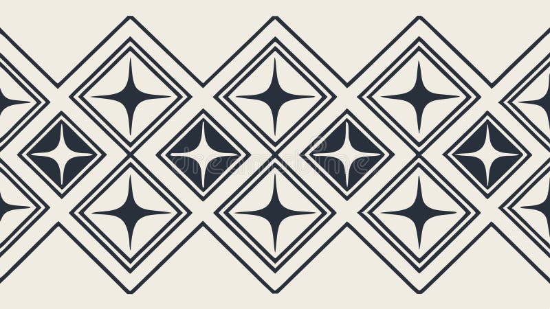 Geometric Diamond Pattern, Repeating Tile Vector Design, vector design Generative AI. A vector design featuring a repeating geometric pattern composed of diamond shapes within squares. Creates a clean and structured decorative texture. Suitable for backgrounds, textile prints, or designs needing a classic yet modern geometric motif. Ordered and symmetrical pattern, vector design Generative AI