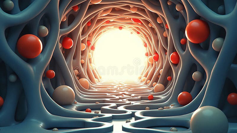 Geometric Elegance : Intricate Abstract-sammansättning stock illustrationer